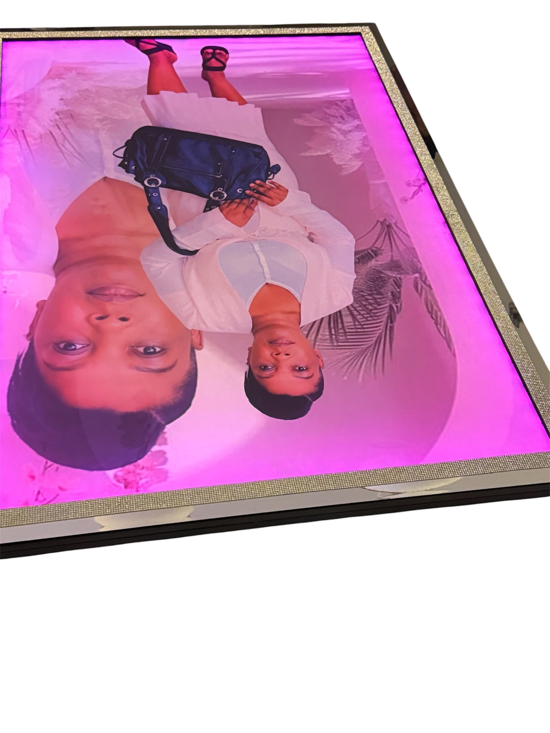 luxury canvas with light / Custom photo