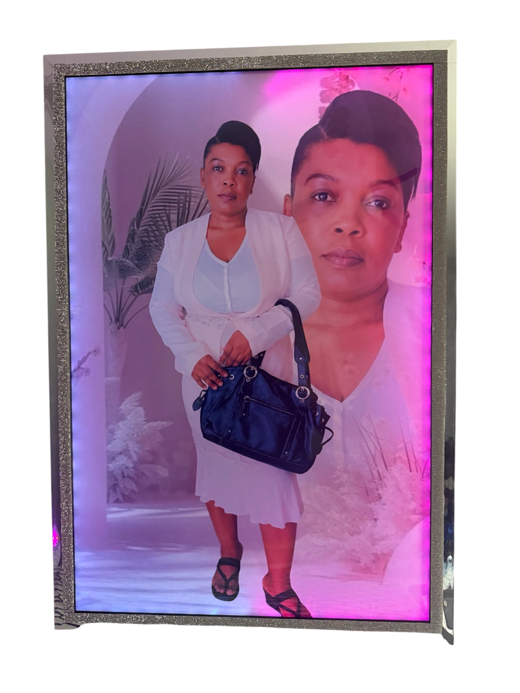 luxury canvas with light / Custom photo